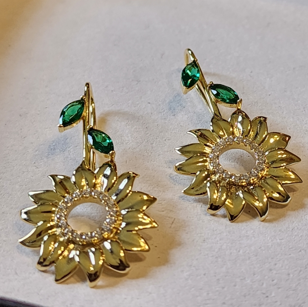 Swarovski Flower Earrings